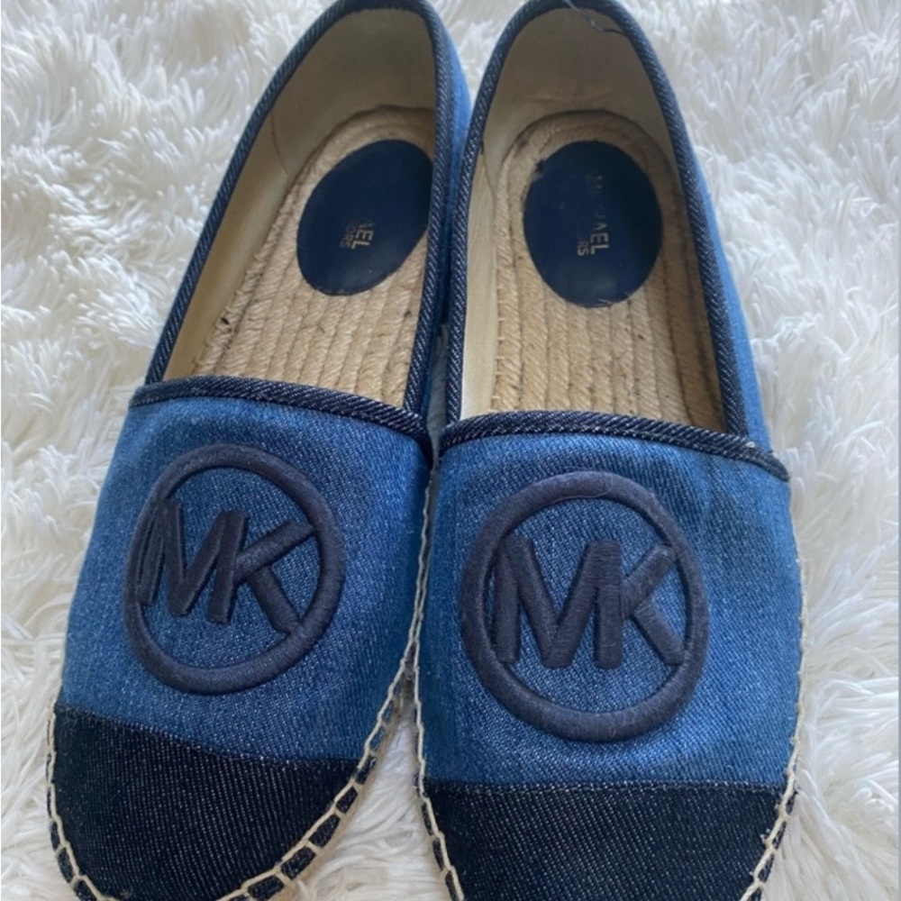 Michael Kors Blue Denim Espadrilles 8.5